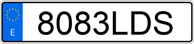 Numer rejestracyjny 8083LDS posiada FORD RANGER