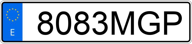 Numer rejestracyjny 8083MGP posiada BMW X2