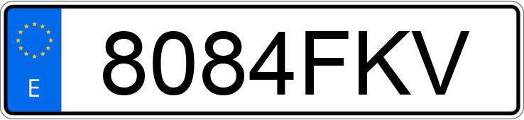 Il numero di registrazione 8084FKV ha FORD FOCUS
