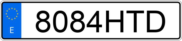 Numer rejestracyjny 8084HTD posiada PEUGEOT 2008