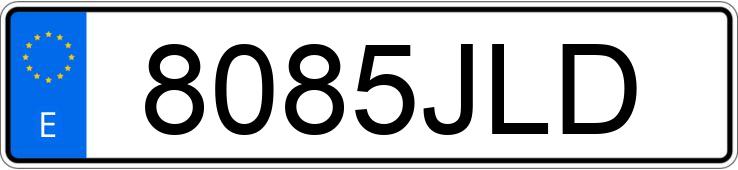 Numer rejestracyjny 8085JLD posiada MERCEDES CITAN