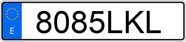 Numer rejestracyjny 8085LKL posiada HYUNDAI I40