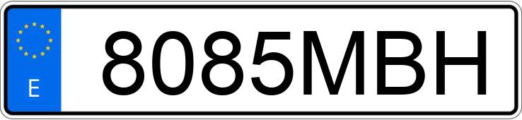 Numer rejestracyjny 8085MBH posiada RENAULT TRAFIC