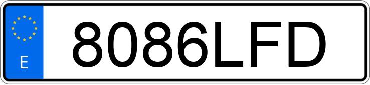 Numer rejestracyjny 8086LFD posiada DACIA DOKKER