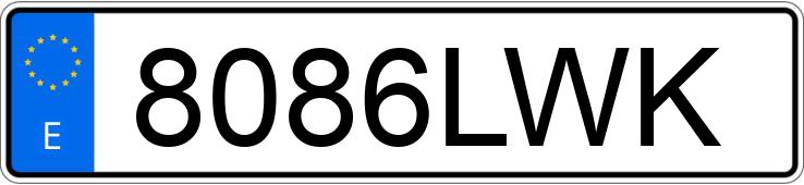 Numer rejestracyjny 8086LWK posiada PEUGEOT 2008