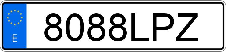 Numer rejestracyjny 8088LPZ posiada BMW SERIE 2