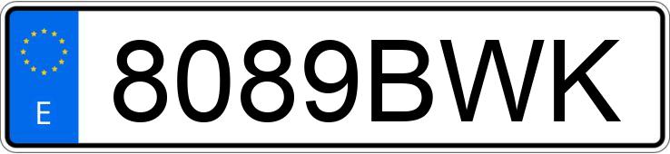 Numer rejestracyjny 8089BWK posiada CITROEN XSARA Numer rejestracyjny 8089BWK posiada CITROEN XSARA