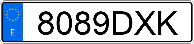 Registreringsnummeret 8089DXK har SEAT IBIZA Registreringsnummeret 8089DXK har SEAT IBIZA