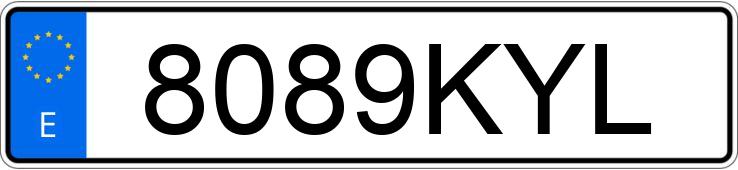 Numer rejestracyjny 8089KYL posiada MAZDA CX-5