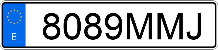 Numer rejestracyjny 8089MMJ posiada VOLKSWAGEN GOLF V LIFE 1.0 TSI 110