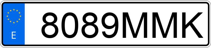 Numer rejestracyjny 8089MMK posiada VOLVO XC40
