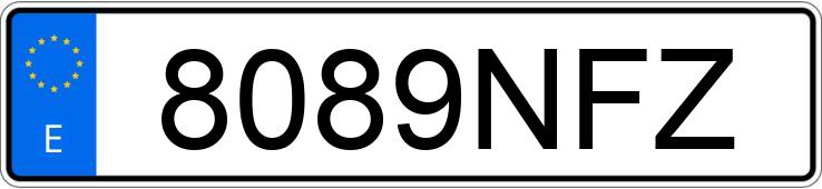 Numer rejestracyjny 8089NFZ posiada TRIUMPH TIGER SPORT