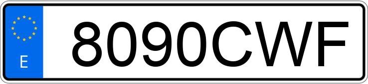 Numer rejestracyjny 8090CWF posiada RENAULT CLIO