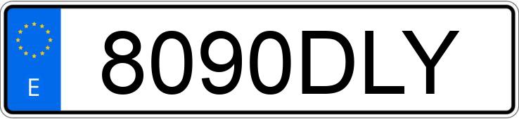 Numer rejestracyjny 8090DLY posiada FORD FIESTA