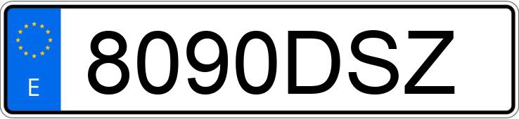 Pirat drogowy w pojeździe o numerach rejestracyjnych 8090DSZ