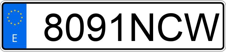 Numer rejestracyjny 8091NCW posiada PORSCHE PANAMERA