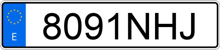 Numer rejestracyjny 8091NHJ posiada RENAULT CLIO