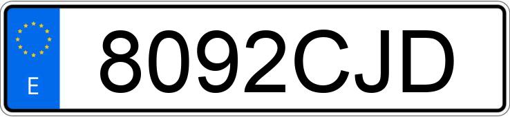 Numer rejestracyjny 8092CJD posiada IVECO DAILY