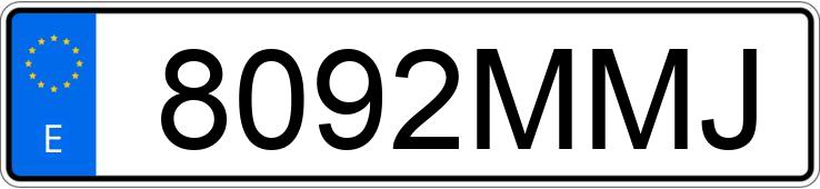 Numer rejestracyjny 8092MMJ posiada VOLKSWAGEN POLO