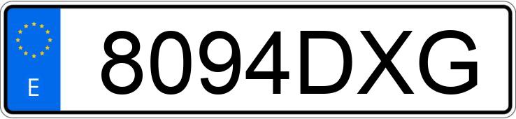 Numer rejestracyjny 8094DXG posiada MAZDA MAZDA3