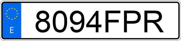 Numer rejestracyjny 8094FPR posiada BMW SERIE 1