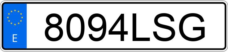 Numer rejestracyjny 8094LSG posiada DACIA DOKKER