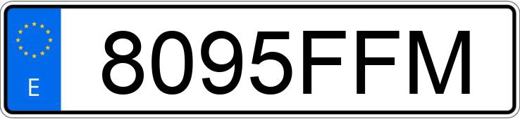 Numer rejestracyjny 8095FFM posiada HYUNDAI ATOS