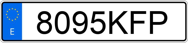 Numer rejestracyjny 8095KFP posiada DACIA LOGAN Numer rejestracyjny 8095KFP posiada DACIA LOGAN