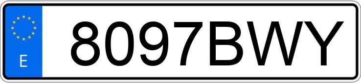 Numer rejestracyjny 8097BWY posiada SEAT IBIZA Numer rejestracyjny 8097BWY posiada SEAT IBIZA