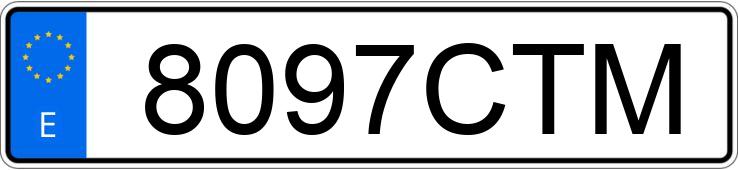 Реєстраційний номер 8097CTM має FORD FUSION