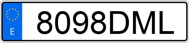 Numer rejestracyjny 8098DML posiada MERCEDES SPRINTER Numer rejestracyjny 8098DML posiada MERCEDES SPRINTER