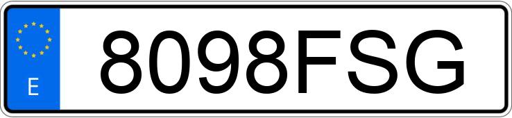 Numer rejestracyjny 8098FSG posiada PEUGEOT 207 CC