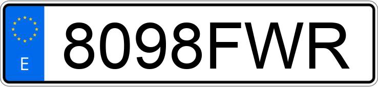 Numer rejestracyjny 8098FWR posiada SEAT LEON