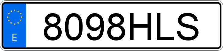 Numer rejestracyjny 8098HLS posiada VOLKSWAGEN PASSAT