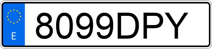 Numer rejestracyjny 8099DPY posiada HYUNDAI ATOS