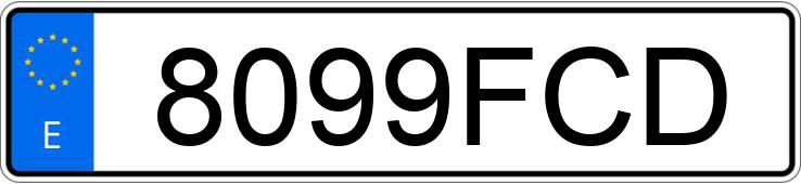 Numer rejestracyjny 8099FCD posiada FORD FOCUS C-MAX