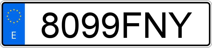 Numer rejestracyjny 8099FNY posiada TOYOTA LAND CRUISER