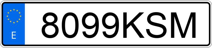 Numer rejestracyjny 8099KSM posiada AUDI A5 SPORTBACK