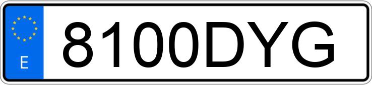 Numer rejestracyjny 8100DYG posiada CHRYSLER 300 C