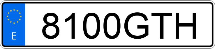 Numer rejestracyjny 8100GTH posiada SEAT IBIZA