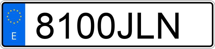 Numer rejestracyjny 8100JLN posiada BMW X3