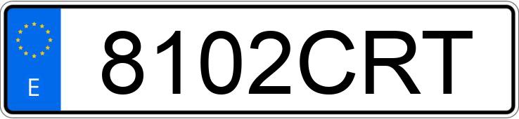 Numer rejestracyjny 8102CRT posiada MERCEDES SL (230)