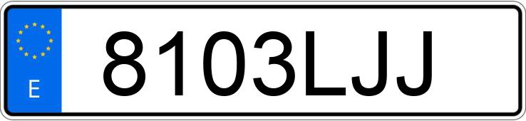 Numer rejestracyjny 8103LJJ posiada TOYOTA YARIS