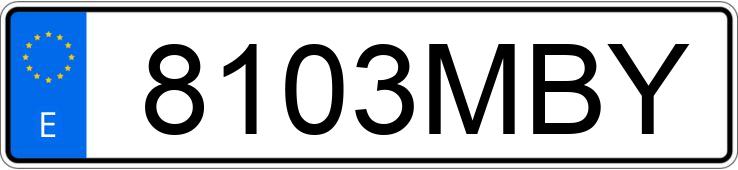 Numer rejestracyjny 8103MBY posiada HYUNDAI I20