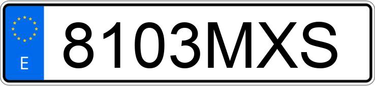 Numer rejestracyjny 8103MXS posiada ALFA ROMEO GIULIA