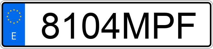 Numer rejestracyjny 8104MPF posiada KIA STONIC Numer rejestracyjny 8104MPF posiada KIA STONIC