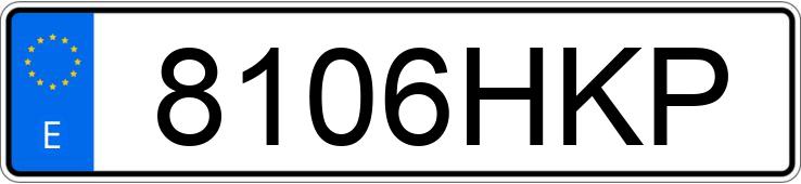 Numer rejestracyjny 8106HKP posiada TRIUMPH TIGER