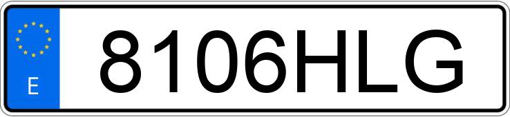 Numer rejestracyjny 8106HLG posiada IVECO DAILY