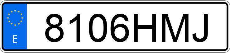 Numer rejestracyjny 8106HMJ posiada BMW X5