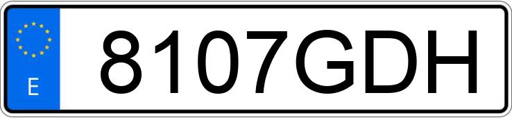 Numer rejestracyjny 8107GDH posiada MINI MINI